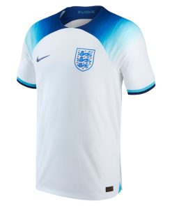 Alternative view of England National Team Nike 2022/23 Home Breathe Stadium Replica Blank Jersey - White