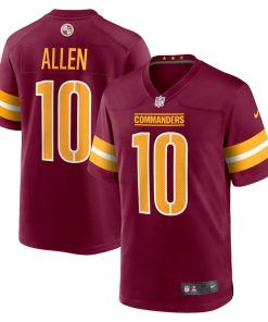 Kazmeir Allen Washington Commanders Nike Team Game Jersey - Burgundy