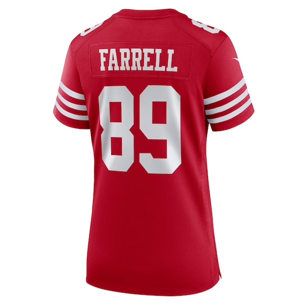 Luke Farrell San Francisco 49ers Nike Women's Team Game Jersey - Scarlet - Image 3