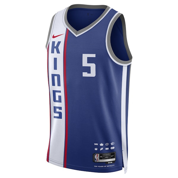 De'Aaron Fox Sacramento Kings Nike Unisex 2023/24 Swingman Jersey - Blue - City Edition - Image 2