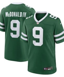 Alternative view of Will McDonald IV New York Jets Nike Team Game Jersey - Legacy Green/Black