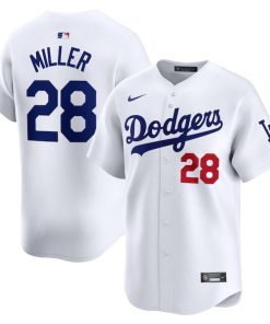 Bobby Miller Los Angeles Dodgers Nike Home Limited Player Jersey - White