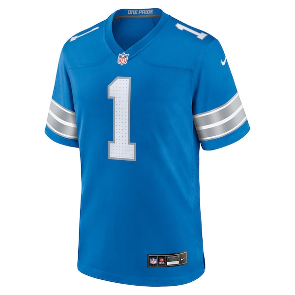 Jameson Williams Detroit Lions Nike Game Player Jersey - Blue - Image 2