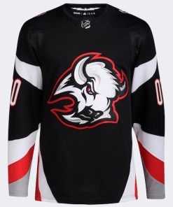 Alternative view of Buffalo Sabres adidas  Alternate  Primegreen Authentic Custom Jersey - Black