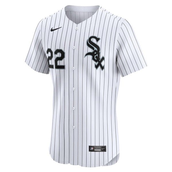Oscar Colas Chicago White Sox Nike Home Elite Player Jersey - White - Image 2