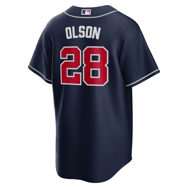 Matt Olson Atlanta Braves Nike Big & Tall Alternate Replica Player Jersey - Navy - Image 3