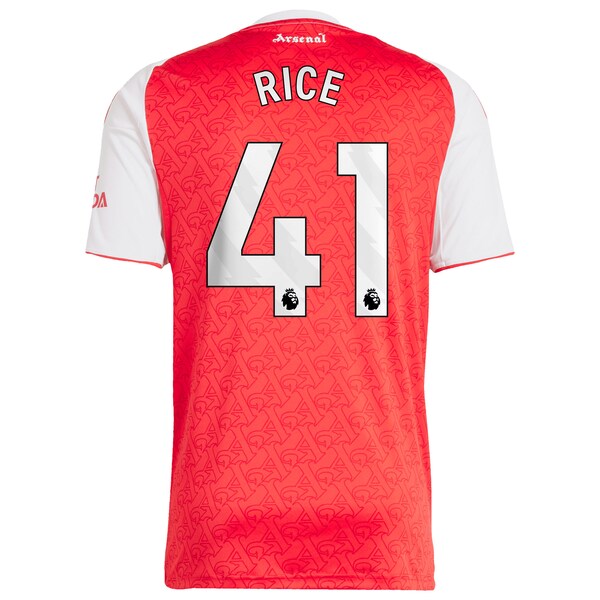 Declan Rice Arsenal adidas 2025/26 Home Replica Player Jersey - Red - Image 3