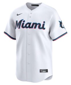Alternative view of Miami Marlins Nike Youth Home Limited Jersey - White