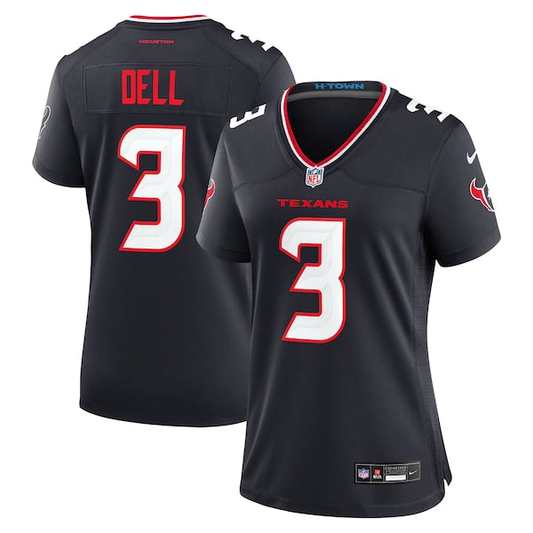 Tank Dell Houston Texans Nike Women's Team Game Jersey - Navy