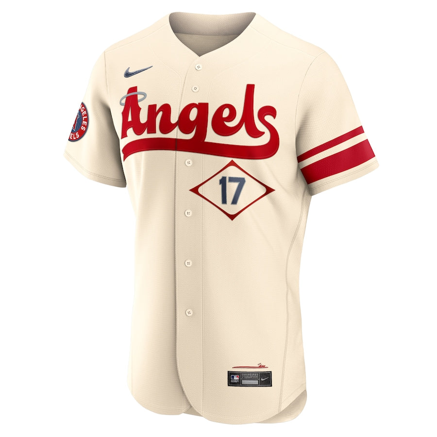 Shohei Ohtani Los Angeles Angels Nike 2022 City Connect Authentic Player Jersey - Cream - Image 2