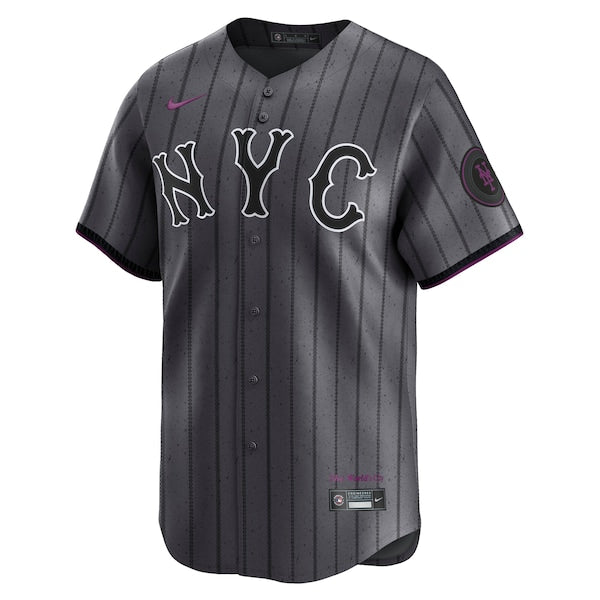Francisco Lindor New York Mets Nike City Connect Limited Jersey - Gray - Image 2