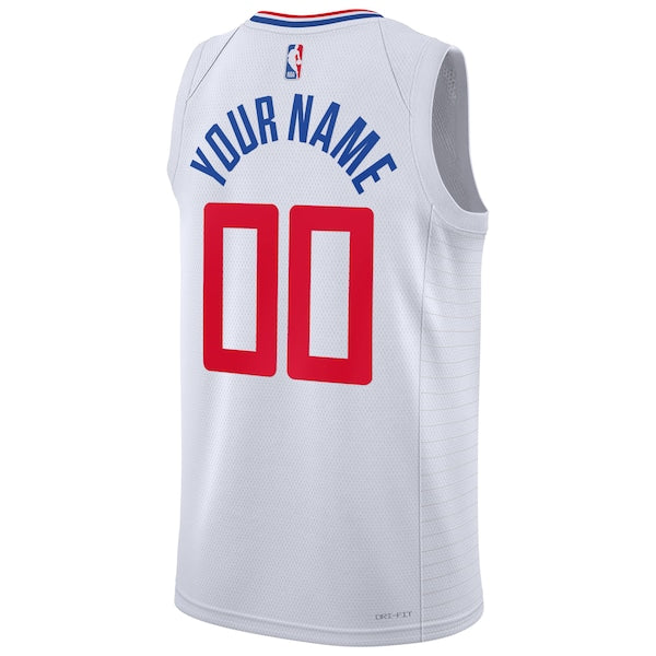 LA Clippers Nike Unisex Swingman Custom Jersey White - Association Edition - Image 3