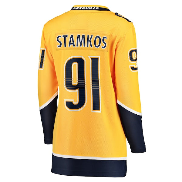Steven Stamkos Nashville Predators Women's Home Premier Breakaway Player Jersey - Gold - Image 3