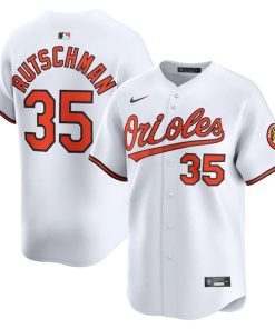 Alternative view of Adley Rutschman Baltimore Orioles Nike Home Limited Player Jersey - White/Black
