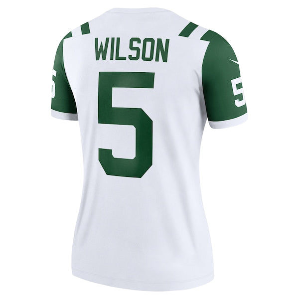 Garrett Wilson New York Jets Nike Women's Classic Alternate Legend Player Jersey - White - Image 3