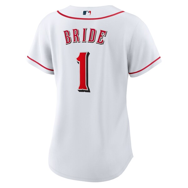 Cincinnati Reds Nike Women's #1 Bride Home Replica Jersey - White - Image 3