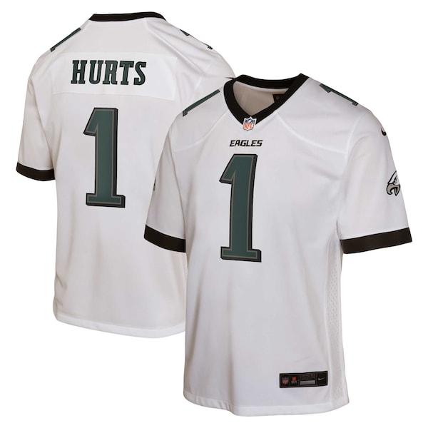 Jalen Hurts Philadelphia Eagles Nike Youth Game Jersey - White - Image 10