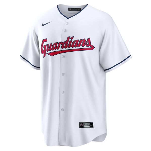 Cleveland Guardians Nike Home Blank Replica Jersey - White - Image 2