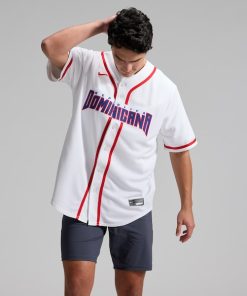 Dominican Republic Baseball Nike 2026 World Baseball Classic Home Stadium Jersey - White/Royal