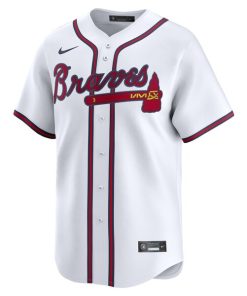 Alternative view of Atlanta Braves Nike Home Limited Custom Jersey - White
