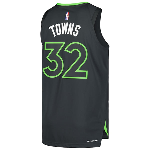 Karl-Anthony Towns Minnesota Timberwolves Jordan Brand Authentic Player Jersey - Statement Edition - Anthracite - Image 3