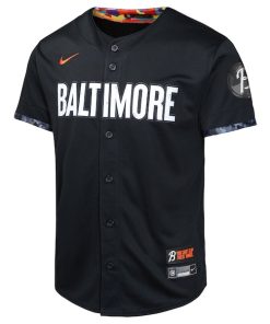 Alternative view of Adley Rutschman Baltimore Orioles Nike Youth City Connect Limited Player Jersey - Black