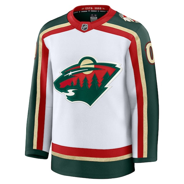 Minnesota Wild 25th Anniversary Premium Custom Jersey - White/Green - Image 4