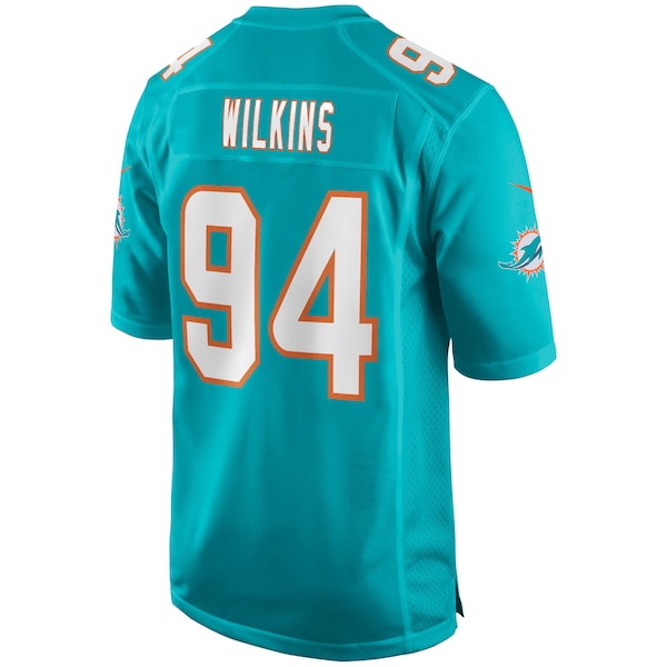 Christian Wilkins Miami Dolphins Nike Game Jersey - Aqua - Image 3