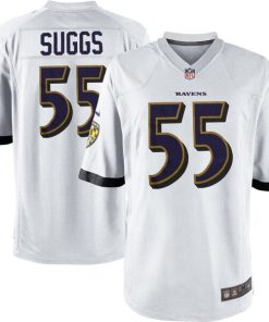 Youth Baltimore Ravens Terrell Suggs Nike White Game Jersey