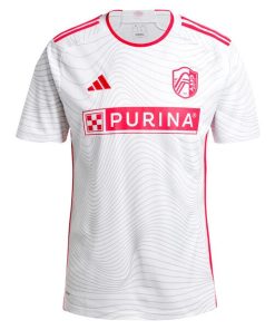 Alternative view of Jo?o Klauss St. Louis City SC adidas 2024 The Confluence Kit Replica Player Jersey - White