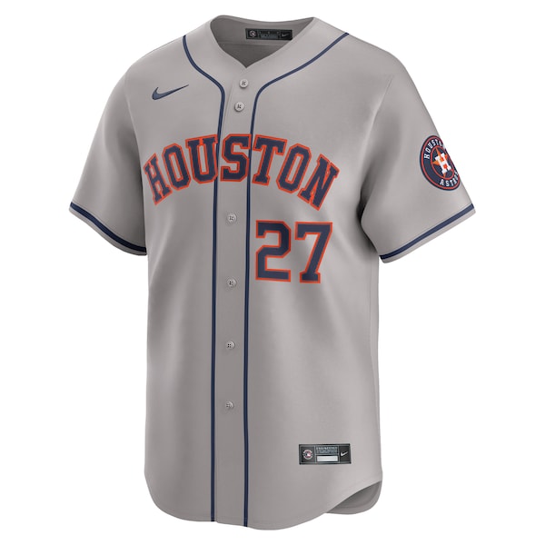 Jose Altuve Houston Astros Nike Road Limited Player Jersey - Gray/Orange/White - Image 3