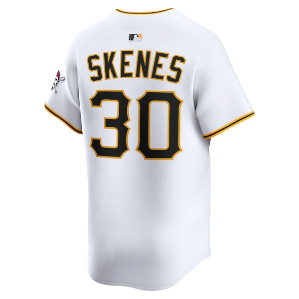 Paul Skenes Pittsburgh Pirates Nike Home Limited Player Jersey - White - Image 3