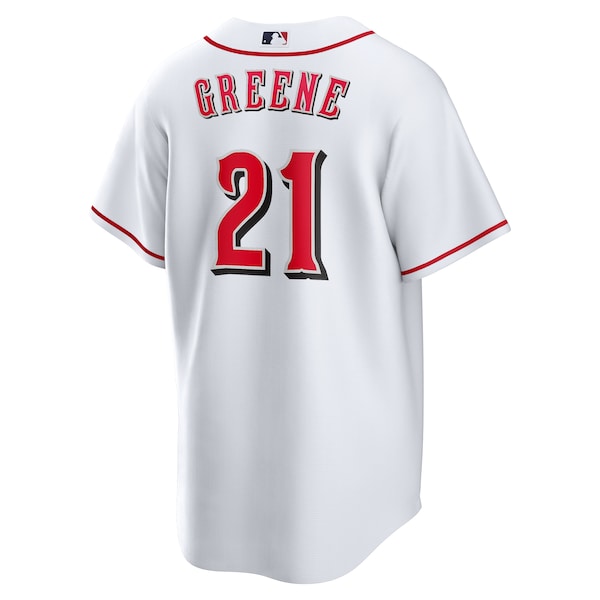 Hunter Greene Cincinnati Reds Nike Home Replica Jersey - White - Image 3