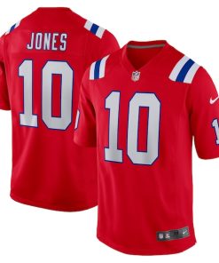 Mac Jones New England Patriots Nike Alternate Game Jersey - Red