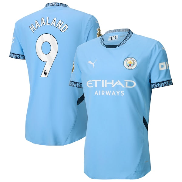 Erling Haaland Manchester City Puma 2024/25 Home Authentic Player Jersey - Light Blue - Image 2