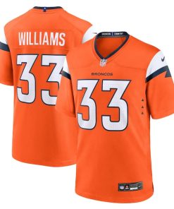 Javonte Williams Denver Broncos Nike Game Jersey - Orange