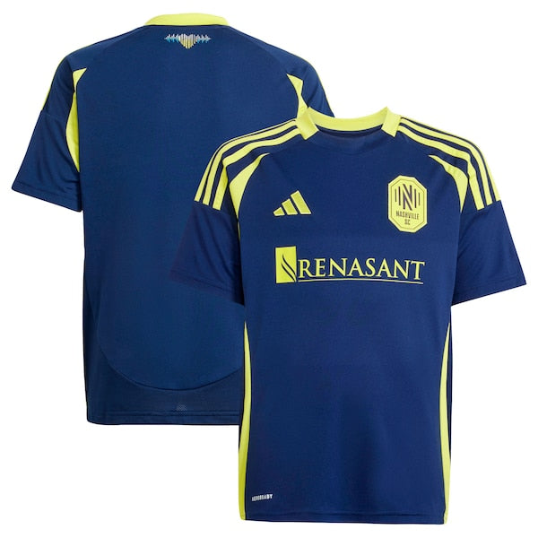Nashville SC adidas Youth 2025 The Heart of Nashville Kit Replica Jersey - Navy - Image 11