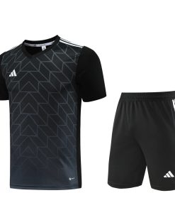 Adidas Short Sleeve Training Jersey Set - AD05- Black