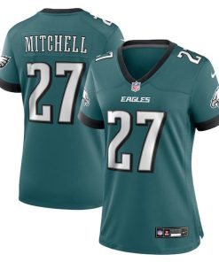 Alternative view of Quinyon Mitchell Philadelphia Eagles Nike Women's Team Game Jersey - Midnight Green