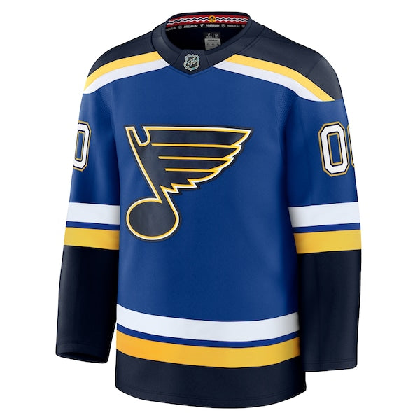 St. Louis Blues Home Premium Custom Jersey - Blue/White - Image 3