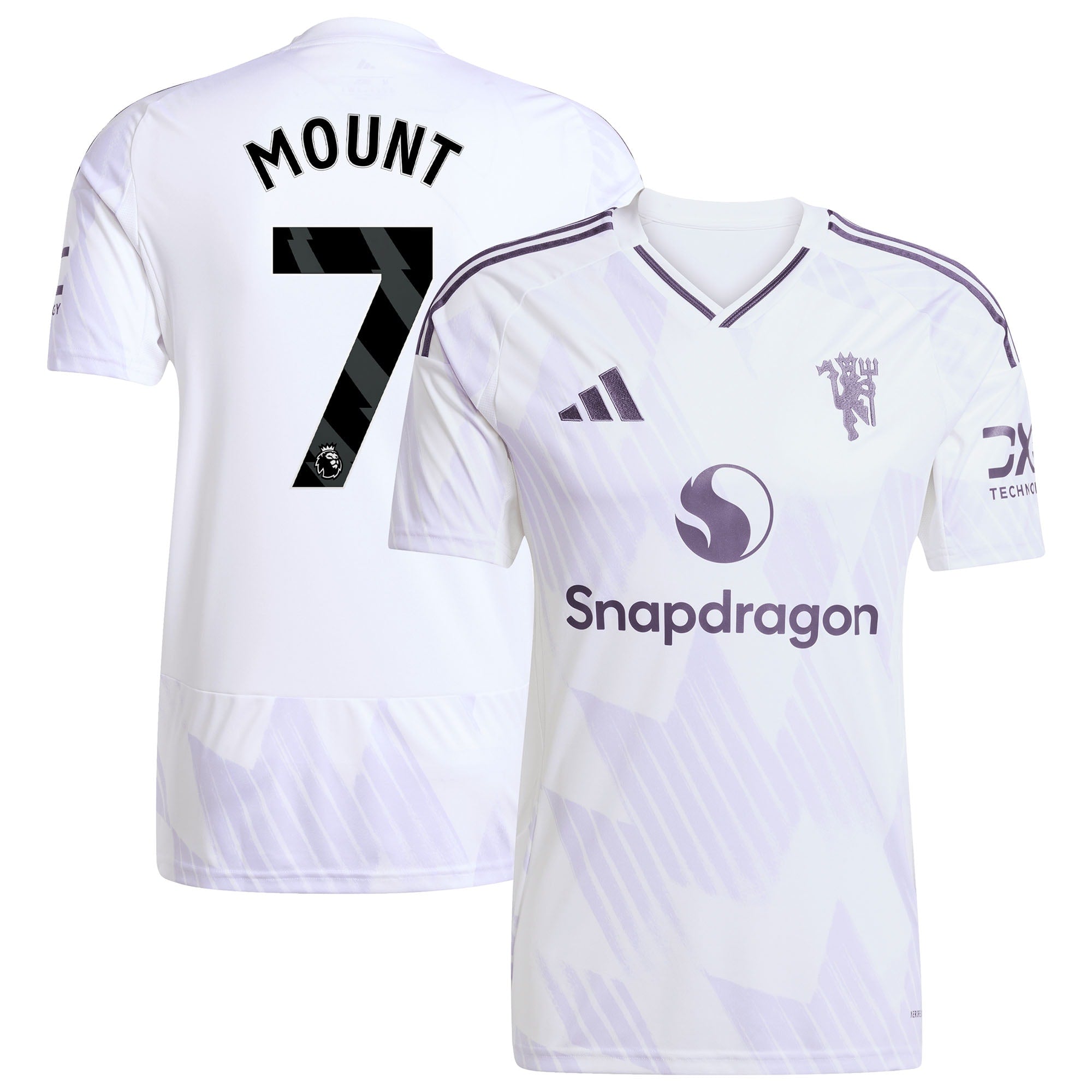 Mason Mount Manchester United adidas 2025/26 Third Replica Player Jersey - Black/White - Image 5