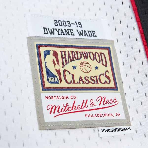 Dwyane Wade Miami Heat Unisex Hall of Fame Class of 2023 Throwback Swingman Jersey - White - Image 5