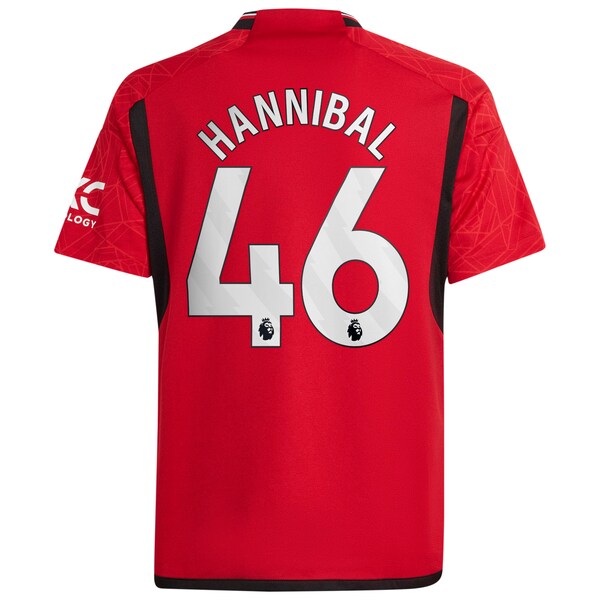 Hannibal Mejbri Manchester United adidas Youth Replica Player Jersey?ยจC Red - Image 3