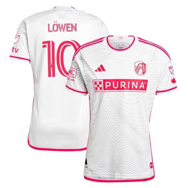 Eduard L?wen St. Louis City SC adidas 2024 The Confluence Kit Authentic Player Jersey - White