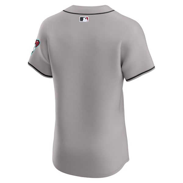 Arizona Diamondbacks Nike Vapor Premier Elite Patch Jersey - Gray - Image 4