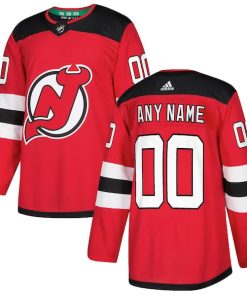 New Jersey Devils adidas Authentic Custom Jersey - Red