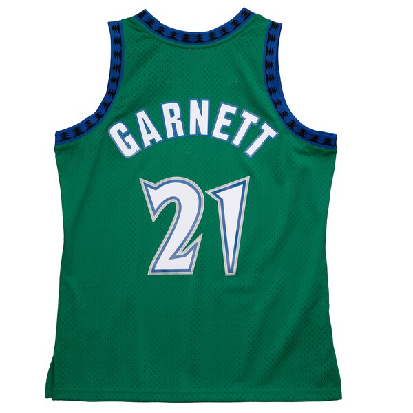Kevin Garnett Minnesota Timberwolves 1997/98 Hardwood Classics Reload 2.0 Swingman Jersey - Green - Image 3