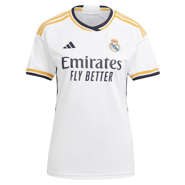 Los Merengues adidas Women's 2023/24 Home Replica Custom Jersey - White - Image 2