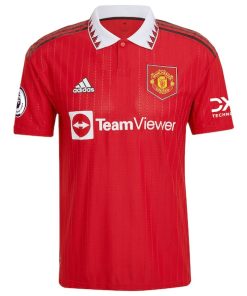Alternative view of Carlos Casemiro Manchester United adidas 2022/23 Home Authentic Player Jersey - Red