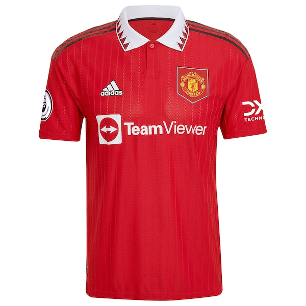 Carlos Casemiro Manchester United adidas 2022/23 Home Authentic Player Jersey - Red - Image 2